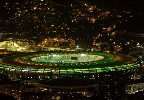 ماراکانا به رنگ پرچم برزیل در آمد +عکس