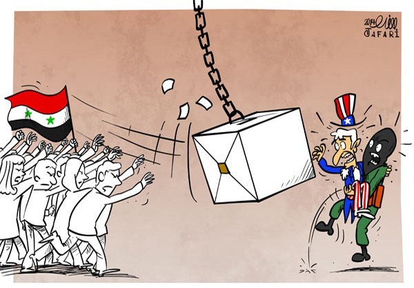 کاریکاتور/ نتیجه انتخابات سوریه کاریکاتور/ نتیجه انتخابات سوریه