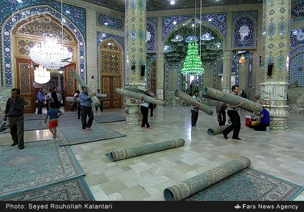 تصاویر/ غبار روبی مسجد جمکران