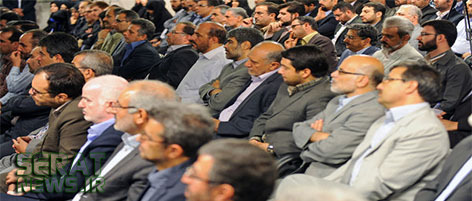 دیدارمدیران و جمعی از محققان جهاد دانشگاهی با رهبر معظم انقلاب