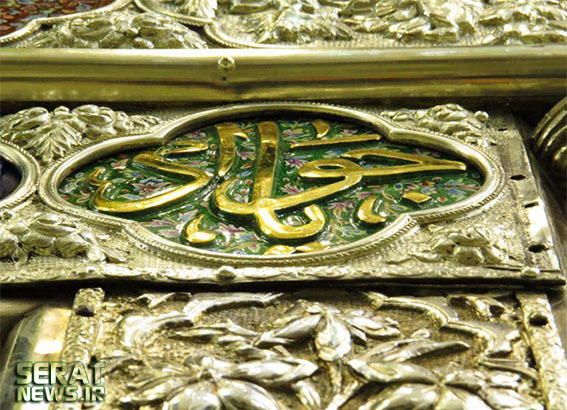 کتیبه ضریح امام جواد (ع) نصب شد + تصاویر