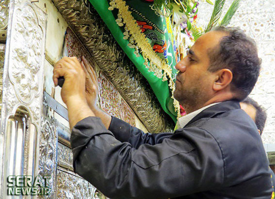 کتیبه ضریح امام جواد (ع) نصب شد + تصاویر