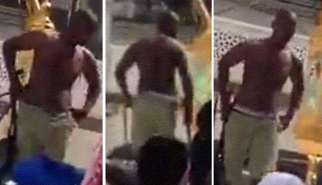 دستگیری فردی که چراغ‌های کعبه را شکست+عکس