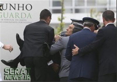 رئیس‌جمهور پرتغال غش کرد+عکس