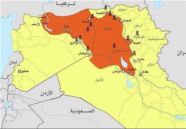 کنترل داعش برمناطق نفت‌خیز عراق+نقشه