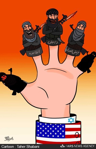 کاریکاتور/ ابزار جنگی آمریکا در خاورمیانه!
