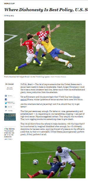 دلیل مضحک نیویورک‌تایمز برای عدم محبوبیت فوتبال در آمریکا