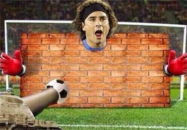 کاریکاتور/درخشش دروازهبان مکزیک مقابل برزیل کاریکاتور/درخشش دروازهبان مکزیک مقابل برزیل