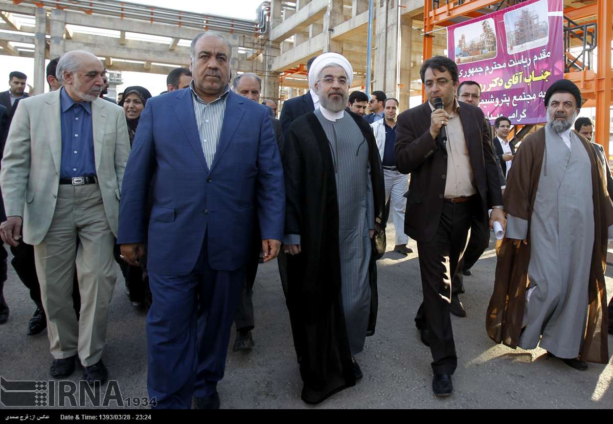 تصاویر/بازدید روحانی از شرکت پتروشیمی