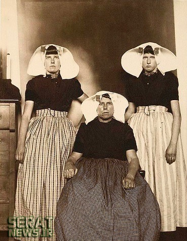 عکس/حجاب سه زن آلمانی در یک جزیره