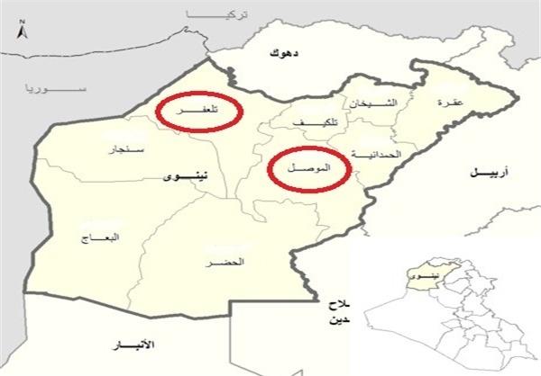 مناطق‌تحت‌اشغال تکفیری‌هادرعراق+نقشه