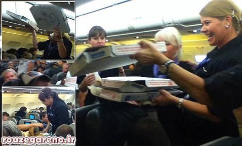 عکس/ خلبان دست و دلباز!