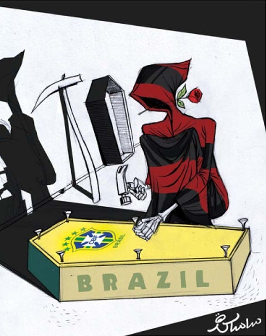 کاریکاتور/مرگ برزیل!