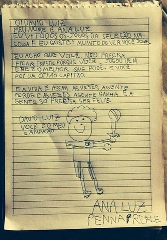 نامه یک کودک برزیلی به لوئیز +عکس