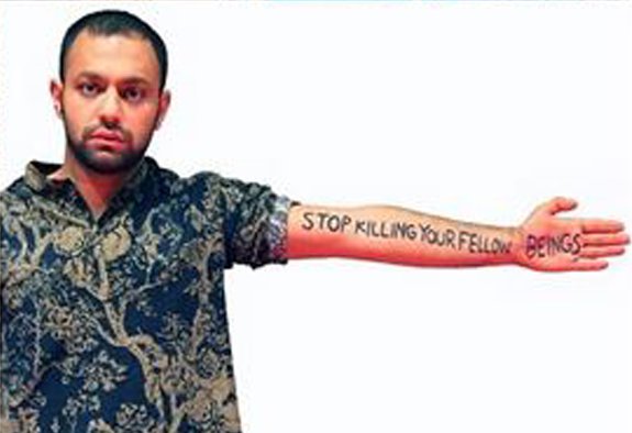 عکس/ حمایت جالب صابرابر از غزه