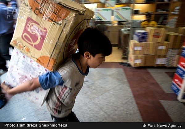 تصاویر/ کودکان کار بازار تهران