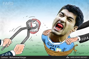 کاریکاتور/وقتی دندان سوارزکنده می شود!
