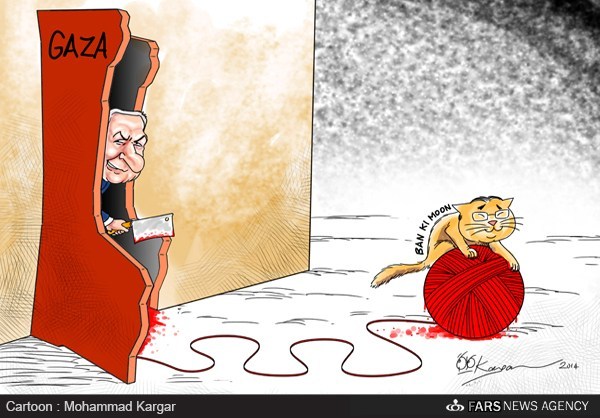 کاریکاتور/ بان کی مون، بازیگوش یا بی مسئولیتی!