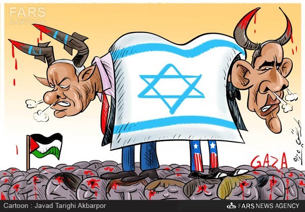 کاریکاتور/ عاملان نسل کشی در غزه