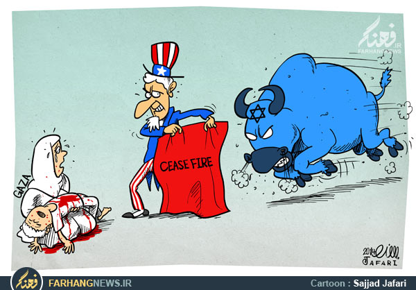 کاریکاتور/ پشت پرده آتش بس در غزه