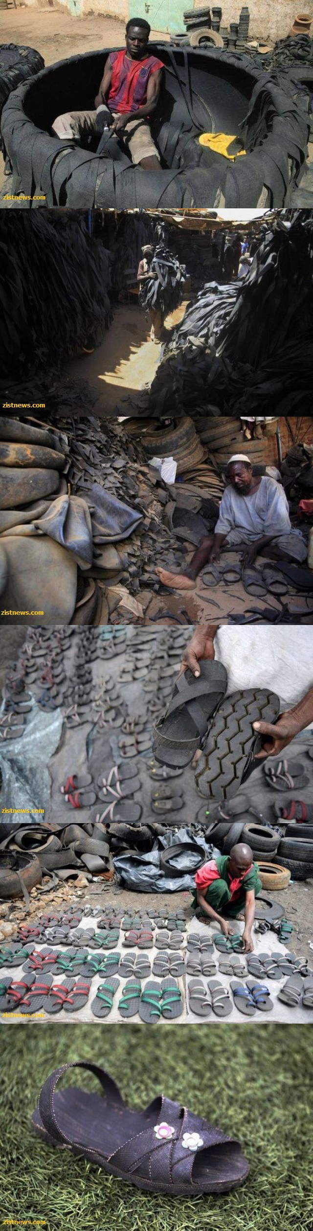 تصاویر/ از لاستیک خودرو تا صندل!