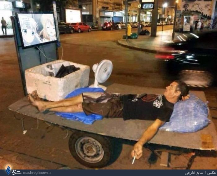 عکس/بی‌خانمان فول آپشن
