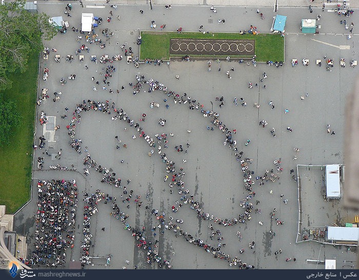 عکس/ صف بازدید از برج ایفل