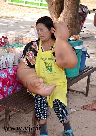 زنی با سنگین ترین دستان دنیا +تصاویر