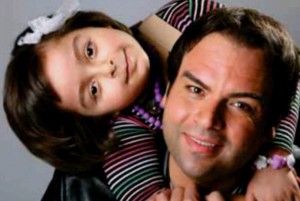 شباهت شهرام قائدی و دخترش + عکس