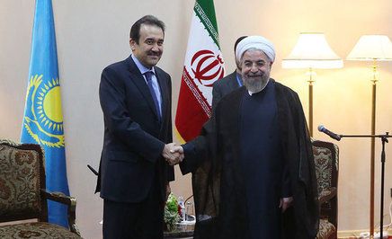 تصاویر/دیدار روحانی با نخست وزیر قزاقستان