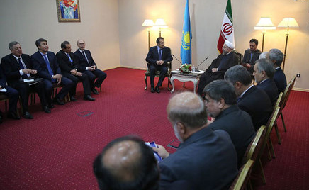 تصاویر/دیدار روحانی با نخست وزیر قزاقستان