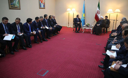 تصاویر/دیدار روحانی با نخست وزیر قزاقستان