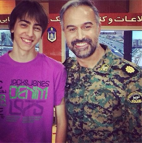 عکس/ دانیال حکیمی و پسرش