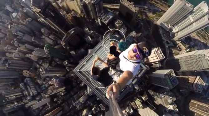 عکس/ خطرناک ترین سلفی جهان