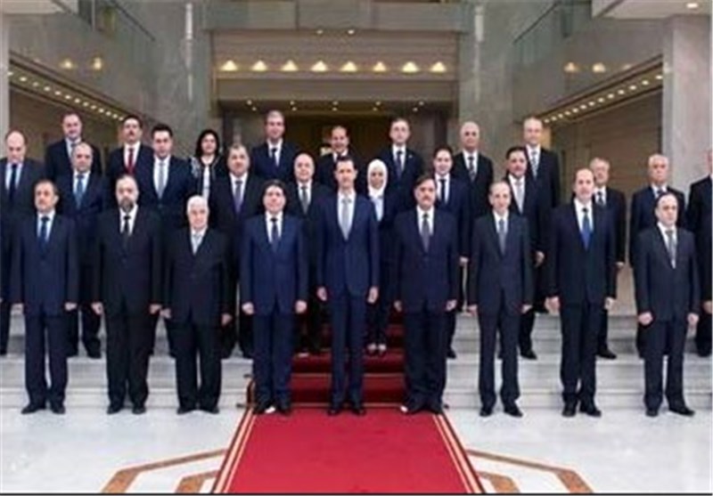 عکس یادگاری دولت جدید سوریه با اسد