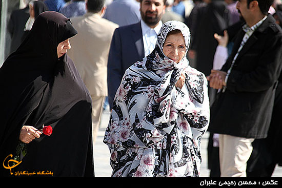 عکس/ جمیله بوپاشا در حرم رضوی