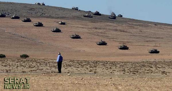 مرز ترکیه در تسخیر تانک ها در آمد+تصاویر(خبر گوشه قرمز)