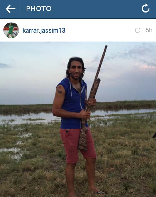 عکس/ جاسم کرار در شکارگاه عکس/ جاسم کرار در شکارگاه