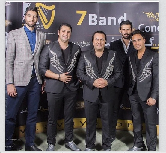 عکس/ دو والیبالیست در کنسرت 7BAND