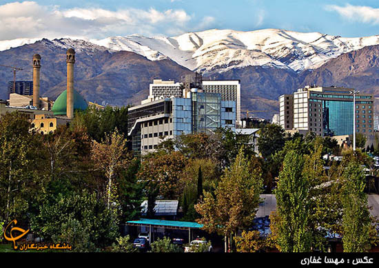 نمایی زیبا از آسمان امروز پایتخت