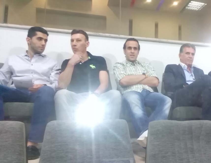 عکس/ کي‎روش و کریمی در ورزشگاه آزادی