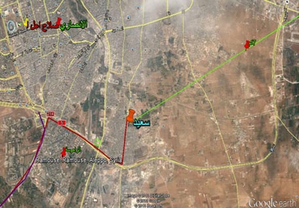 تازه‌ترین درگیری‌ها در حلب +نقشه