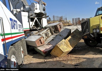 تصاویر/سقوط مرگبارتاورکرین‌درجاده‌شاندیز