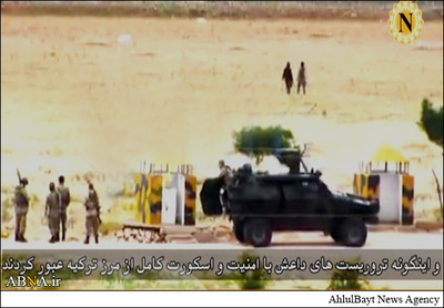 اسکورت ارتش ترکیه برای ورود داعش به کوبانی +عکس