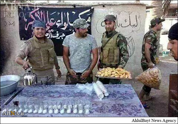 عکس/ایستگاه صلواتی محرم در جرف الصخر