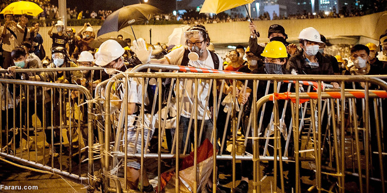 عکس/تظاهرات دانشجویان در هنگ کنگ