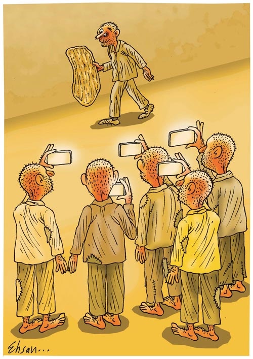 کاریکاتور/ وقتی نان به طلا نزدیک می شود!
