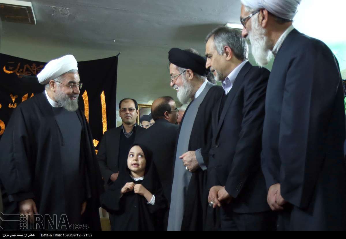 تصاویر/دیدار روحانی با خانواده شهدا
