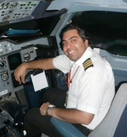 عکس/ نوشته نفیسه روشن برای همسر خلبانش