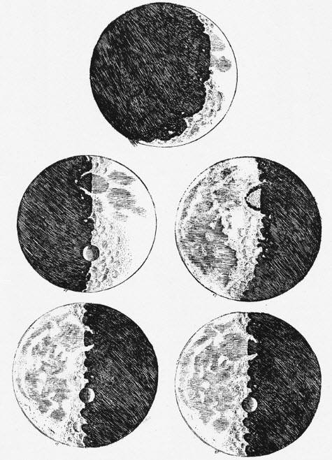 عکس/ نقاشی گالیله از سطح ماه